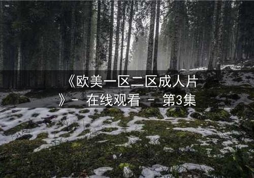 《欧美一区二区成人片》- 在线观看 - 第3集