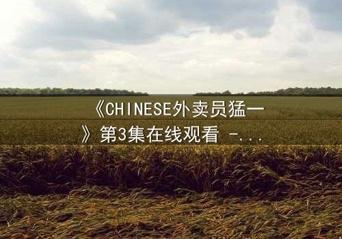 《CHINESE外卖员猛一》第3集在线观看 - 当平凡职业引爆惊天秘密
