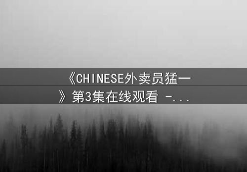 《CHINESE外卖员猛一》第3集在线观看 - 平凡英雄的逆袭之路