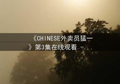 《CHINESE外卖员猛一》第3集在线观看 - 当平凡生活撞上惊天秘密