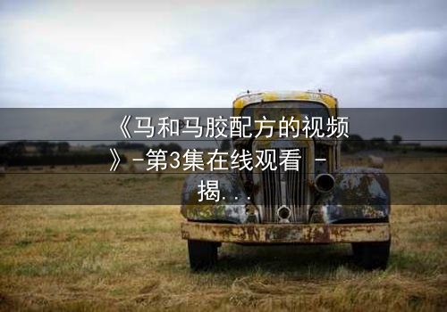 《马和马胶配方的视频》-第3集在线观看 - 揭开配方背后的惊天秘密