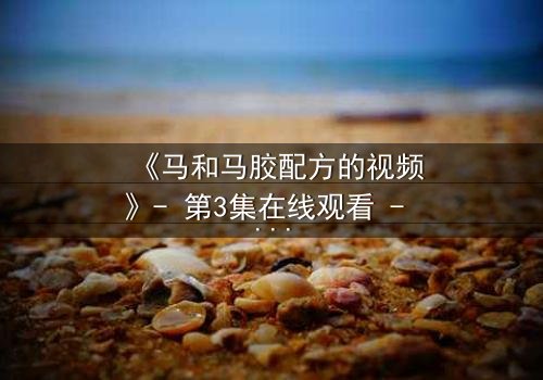 《马和马胶配方的视频》- 第3集在线观看 - 一个隐藏的配方，竟能改变命运！
