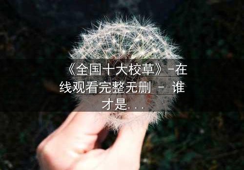 《全国十大校草》-在线观看完整无删 - 谁才是真正的校园王者?