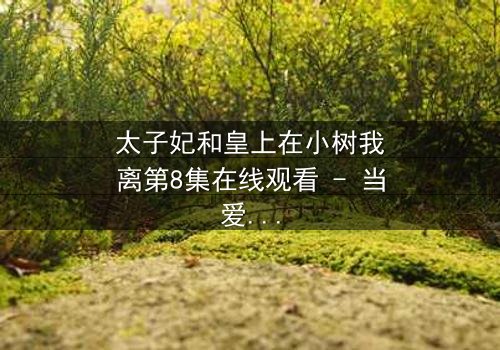 太子妃和皇上在小树我离第8集在线观看 - 当爱情与权力在小树我离中激烈碰撞