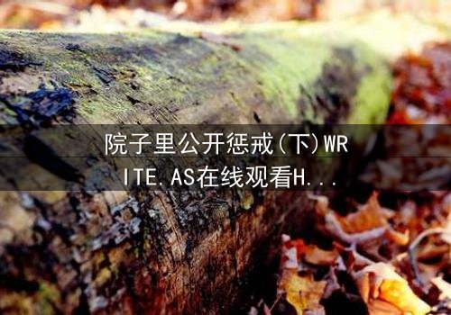 院子里公开惩戒(下)WRITE.AS在线观看HD中字 - 当秘密在阳光下燃烧,谁能全身而退?