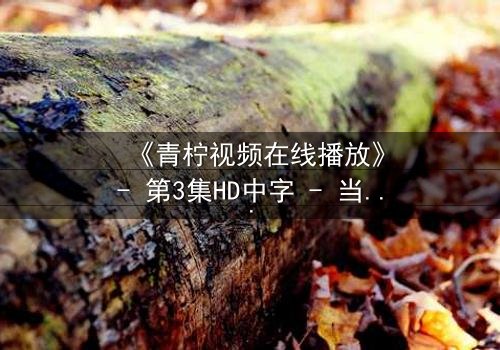 《青柠视频在线播放》- 第3集HD中字 - 当爱情与阴谋交织,谁才是真正的赢家?