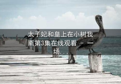 太子妃和皇上在小树我离第3集在线观看 - 一场宫廷虐恋的终极抉择