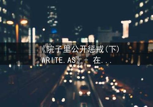 《院子里公开惩戒(下)WRITE.AS》- 在线观看完整无删 - 当秘密在阳光下燃烧,谁能全身而退?