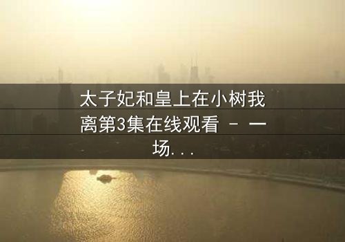 太子妃和皇上在小树我离第3集在线观看 - 一场宫廷禁忌之恋的终极考验