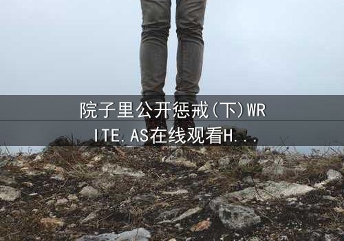 院子里公开惩戒(下)WRITE.AS在线观看HD中字 - 真相大白,谁将付出代价?