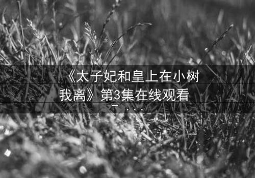 《太子妃和皇上在小树我离》第3集在线观看 - 一场背叛与救赎的宫廷风暴