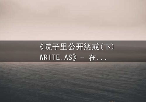 《院子里公开惩戒(下)WRITE.AS》- 在线观看 - 当秘密在阳光下燃烧,谁能全身而退?