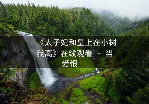 《太子妃和皇上在小树我离》在线观看 - 当爱恨交织,真相撕裂一切