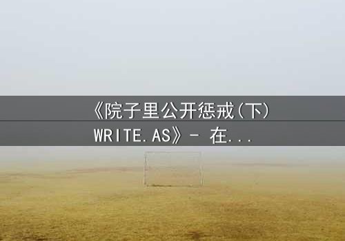 《院子里公开惩戒(下)WRITE.AS》- 在线观看 - 当秘密在阳光下燃烧,谁能全身而退?