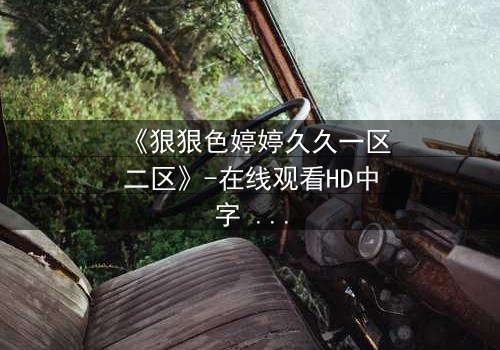 《狠狠色婷婷久久一区二区》-在线观看HD中字 - 第3集免费1080P超清