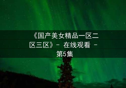 《国产美女精品一区二区三区》- 在线观看 - 第5集