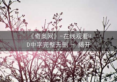 《奇奥网》-在线观看HD中字完整无删 - 揭开虚拟世界的致命秘密