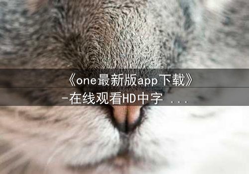 《one最新版app下载》-在线观看HD中字 - 免费1080P超清第5集