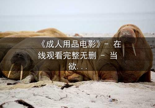 《成人用品电影》- 在线观看完整无删 - 当欲望遇上救赎,谁将主宰命运?